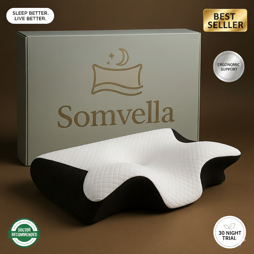 Somvella™ Orthopedic Pillow for Less Neck and Back Pain