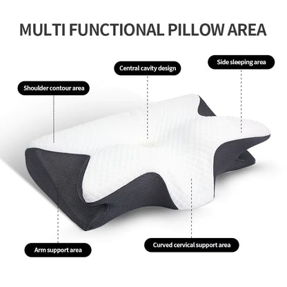 Somvella™ Orthopedic Pillow for Less Neck and Back Pain