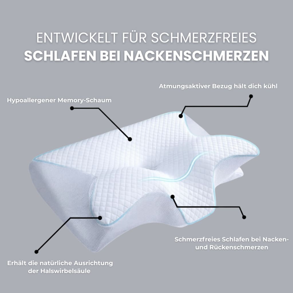 Somvella™ - Ergonomisches Premium-Kissen für Nacken & Rücken